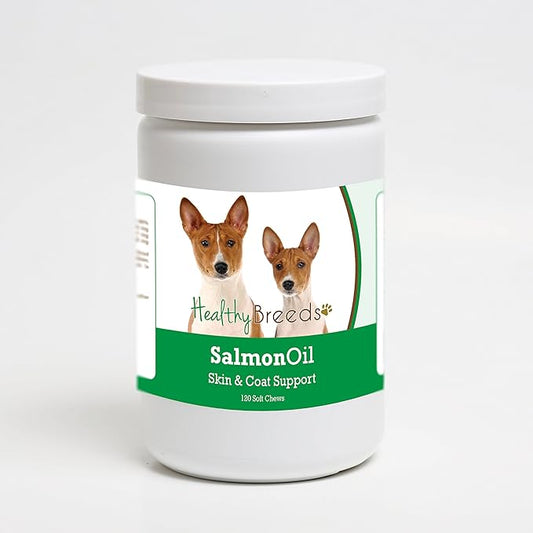 Healthy Breeds Basenji Salmon Oil Soft Chews 120 Count
