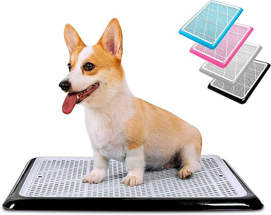 Pet Awesome Dog Potty Tray/Puppy Pee Pad Holder 25”x20” Indoor Wee Training for Small and Medium Dogs