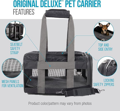 Sherpa Original Deluxe Travel Pet Carrier, Airline Approved - Charcoal Gray, Large