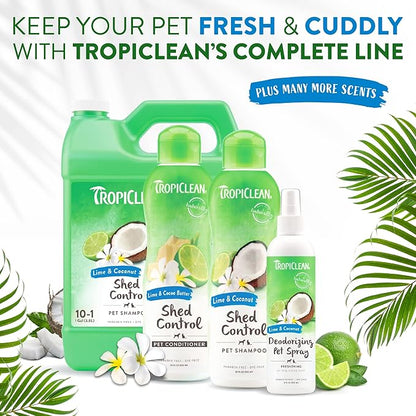 TropiClean Mild Coconut Dog Ears Cleaning Wipes | Ear Wipes for Dogs & Cats | Deodorizing Pet Ear Wipes Derived from Natural Ingredients | 50 Count