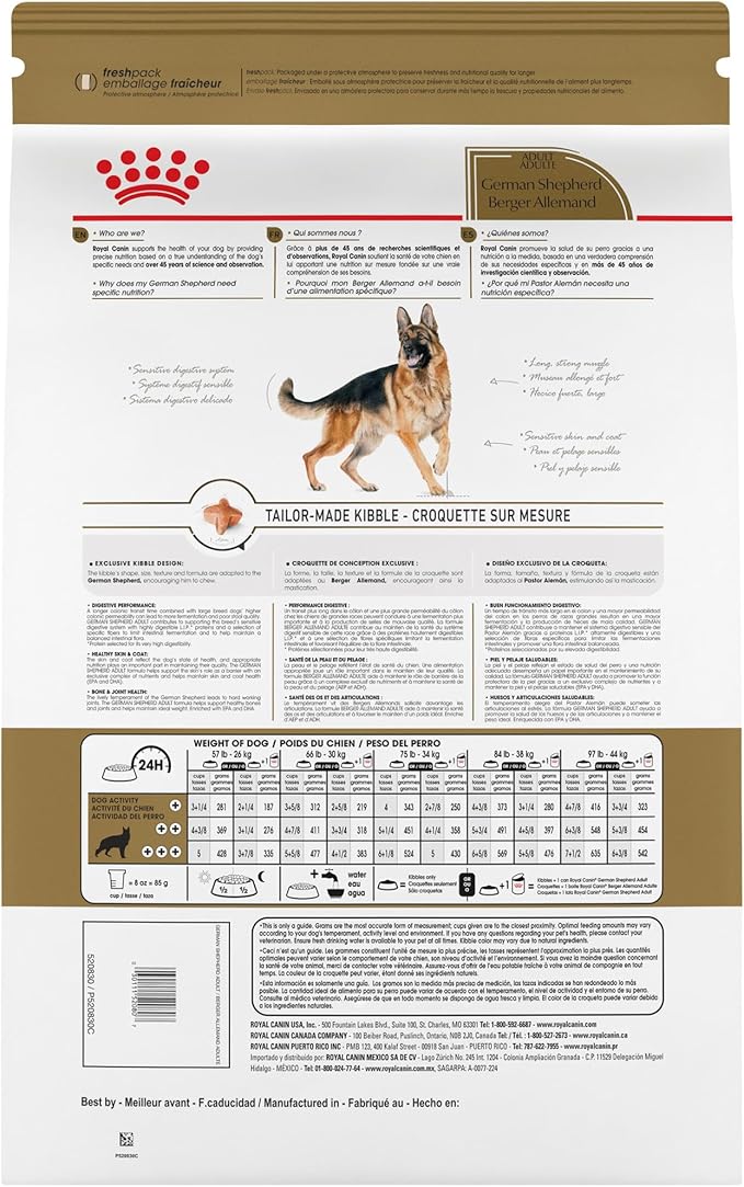 Royal Canin German Shepherd Adult Dry Dog Food, 30 lb bag