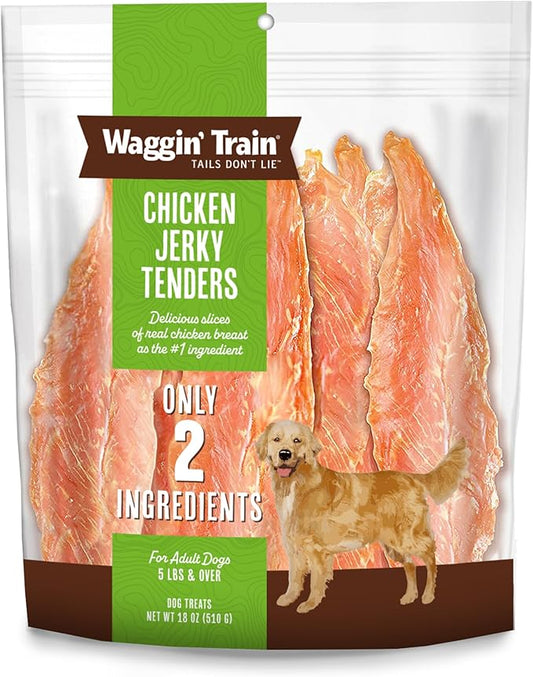 Waggin' Train Limited Ingredient, Grain Free Dog Treat; Chicken Jerky Tenders - 18 oz. Pouch