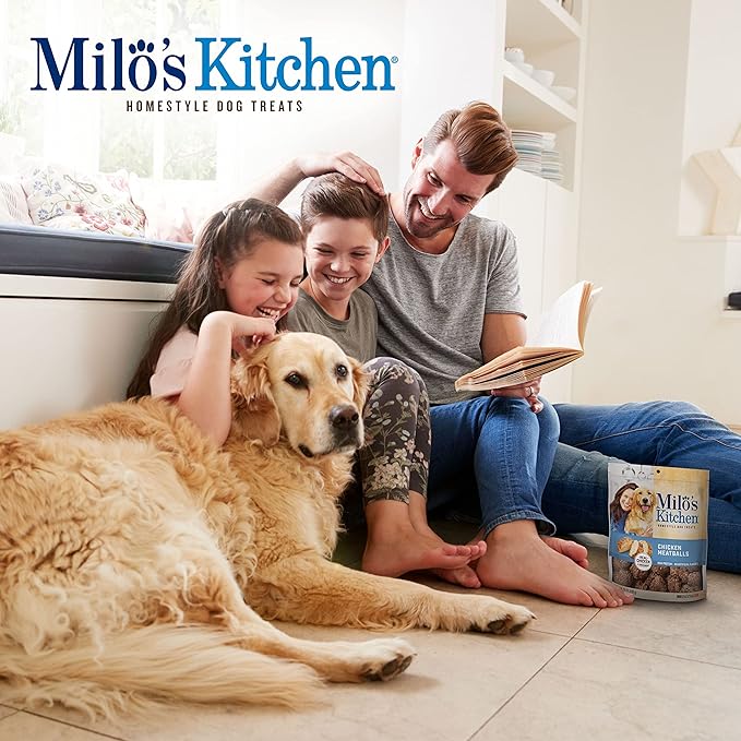 Milo's Kitchen Homestyle Dog Treats, Chicken Meatballs, 18 Ounce, High Protein, No Artifical Flavors