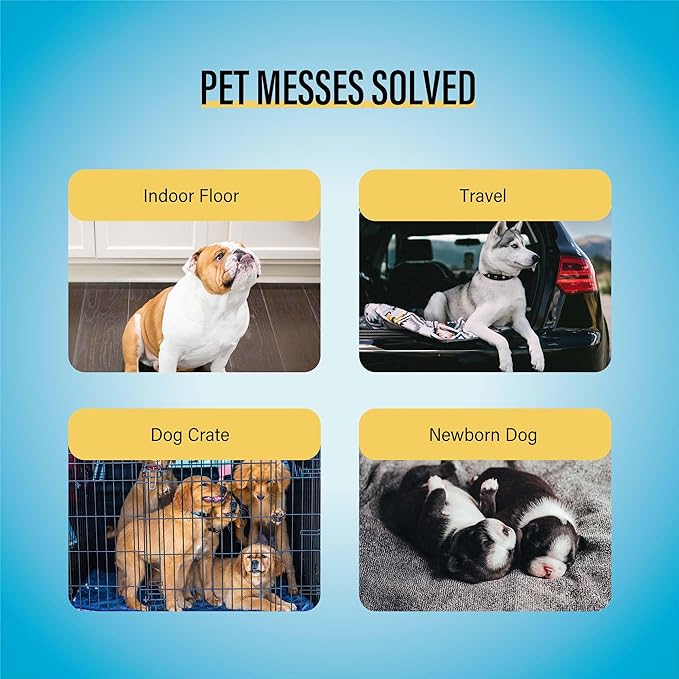 COCOYO Best Value 22"x22" Dog Training Pads 50 Count | Dog Pee Pads | Super Absorbent Puppy Pads,White