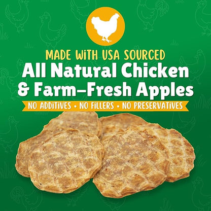 Lucky Premium Treats Chicken & Apple Lucky Chips for Dogs – Healthy Chicken Dog Treats Made in USA – 2 Ingredient Chicken Jerky Dog Treats – 12 oz Bag