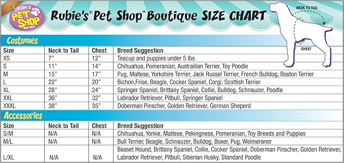 Rubie's Pet Tutu, Red and Black, Small/Medium