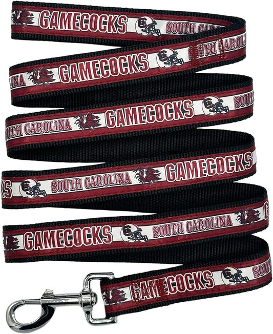 Pets First Collegiate Pet Accessories, Dog Leash, South Carolina Gamecocks, Large