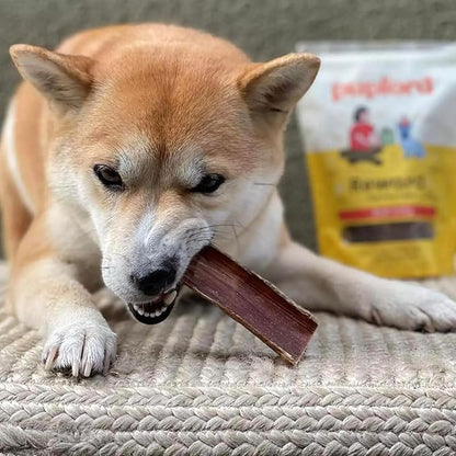 Pupford Beef Jerky Treats for Dogs for Large & Small Dogs of All Ages | Made in USA, 100% Real Meat & No Fillers | Dogs Love These Tasty Dog Snacks (Beef 4 oz)