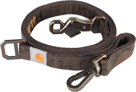 Carhartt Pet Durable Nylon Duck Leashes for Dogs, Reflective Stitching for Visibility, Duck Camo Tarmac, Large