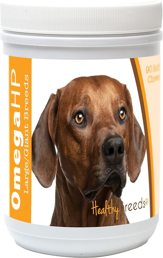 Healthy Breeds Rhodesian Ridgeback Omega HP Fatty Acid Skin and Coat Support Soft Chews 90 Count