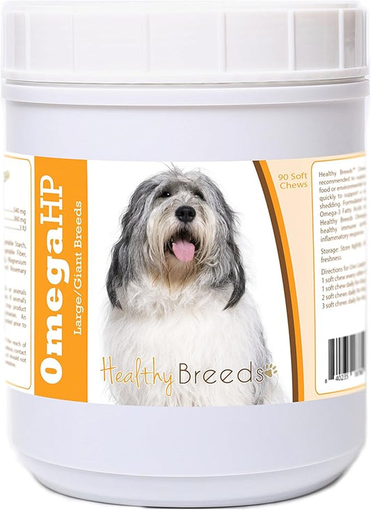 Healthy Breeds Polish Lowland Sheepdog Omega HP Fatty Acid Skin and Coat Support Soft Chews 90 Count