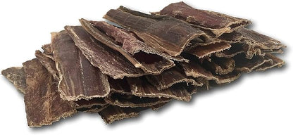 Top Dog Chews - 5" - 6" Buffalo Beef Tendon Taffy, 30 Pack, Beef Jerky Dental Treats for Dogs - Organically Sourced, Single Ingredient Dog Treat, for Small, Medium, or Large Dogs