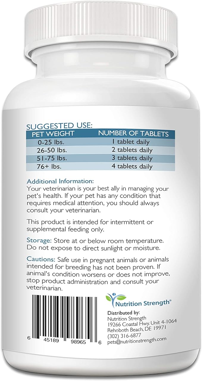 Vitamin B for Dogs, Complete B Complex for Dogs, Promote Blood Cell & Nervous System Health, Help Sustain Cellular Energy Production & Maintain Brain Function, 120 Chewable Tablets