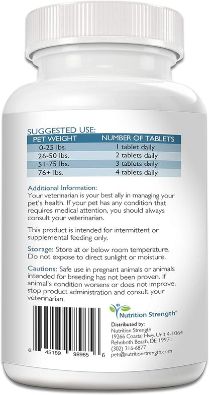 Vitamin B for Dogs, Complete B Complex for Dogs, Promote Blood Cell & Nervous System Health, Help Sustain Cellular Energy Production & Maintain Brain Function, 120 Chewable Tablets