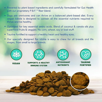 Lucy Pet Vegetarian Formula Dog Food 5lb, Vegan, Powered by Plants