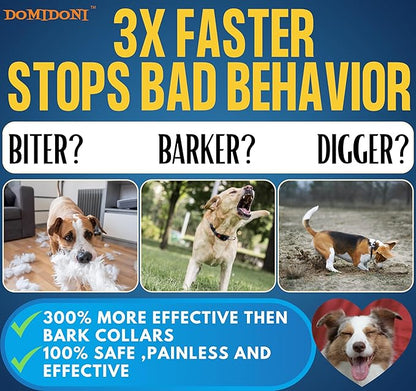 2024 Dog Bark Deterrent Device-Anti Bark Devices for Dogs, No More Barks Dog Training Tool-Most Effective Dog Behavior Aid-Barking Eliminator Indoor/Outdoor, Dog Silencer/Dog Behavior Corrector (Blue)