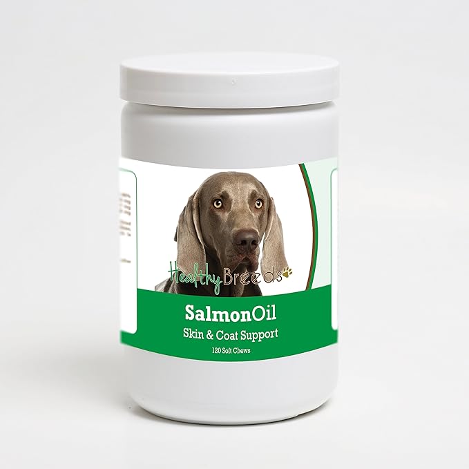 Healthy Breeds Weimaraner Salmon Oil Soft Chews 120 Count