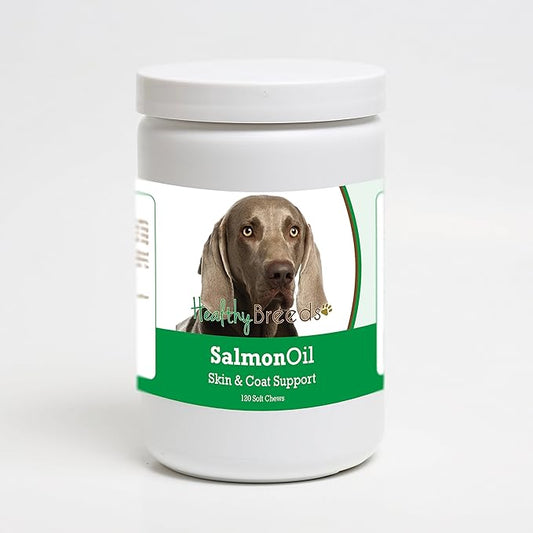 Healthy Breeds Weimaraner Salmon Oil Soft Chews 120 Count