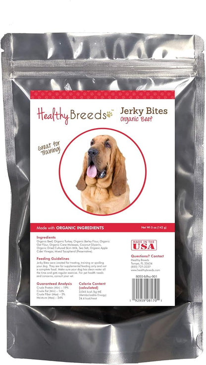 Healthy Breeds Bloodhound Jerky Bites Beef Recipe Dog Treats 5 oz