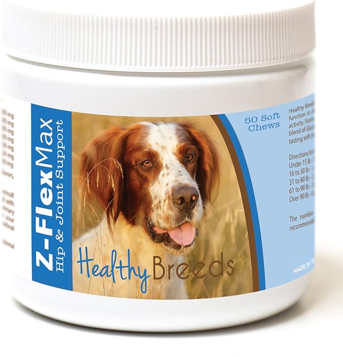 Healthy Breeds Irish Red and White Setter Z-Flex Max Hip and Joint Soft Chews 50 Count