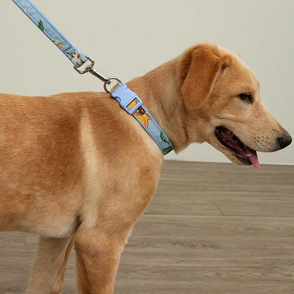 Vera Bradley Women's Recycled Lighten Up Water-repellent Pet Leash, Sunflower Sky, Medium