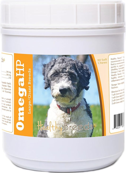Healthy Breeds Aussiedoodle Omega HP Fatty Acid Skin and Coat Support Soft Chews 90 Count