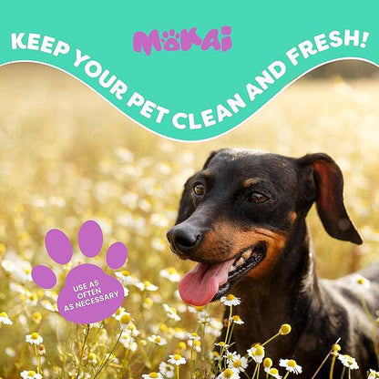 MOKAI Face and Eye Wipes for Dogs and Cats | Soft Fragrance-Free Formula Dog Face Wipes and Dog Eye Wipes Great for Cleansing Wrinkles Removing Saliva Stains and As Dog Eye Stain Remover (60 Wipes)