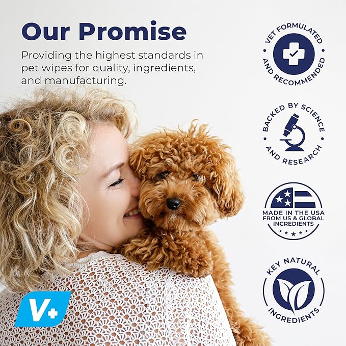 Vetnique Labs Glandex Dog Wipes for Pets Cleansing & Deodorizing Anal Gland Hygienic Wipes for Dogs & Cats with Vitamin E, Skin Conditioners and Aloe (600ct)