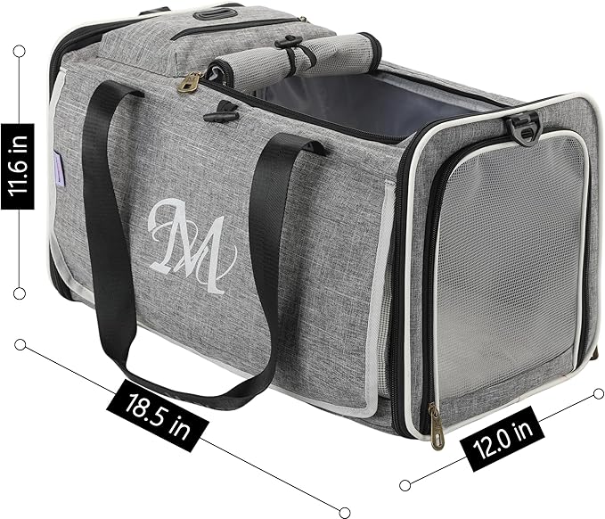 Cat and Dog Carrier,Pet Carrier for Small Medium Cats Puppies up to 15 Lbs,Soft Cat Carrier with Small Top Bag for Travel