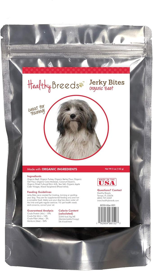 Healthy Breeds Tibetan Terrier Jerky Bites Beef Recipe Dog Treats 5 oz