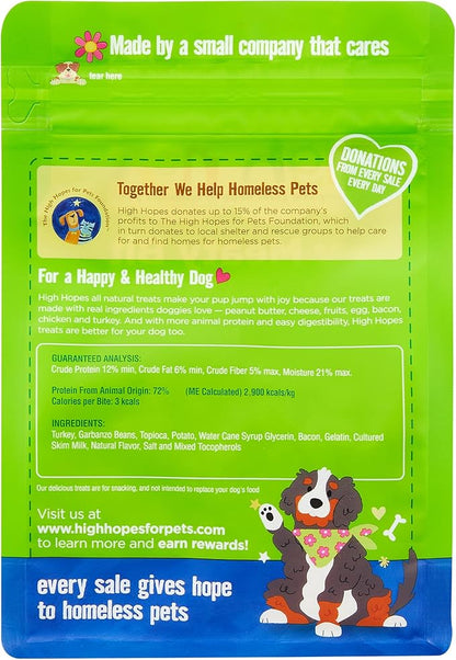 High Hopes - Every Sale Gives Hope to Homeless Pets - Mity Meaty Bites Turkey & Bacon Soft & Chewy 9oz