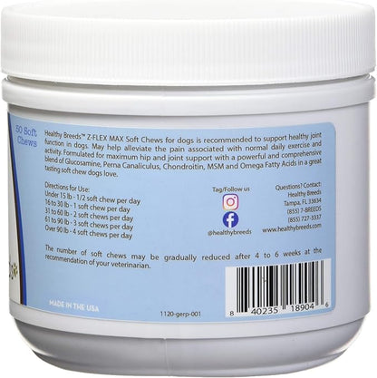 Healthy Breeds German Pinscher Z-Flex Max Hip and Joint Soft Chews 50 Count