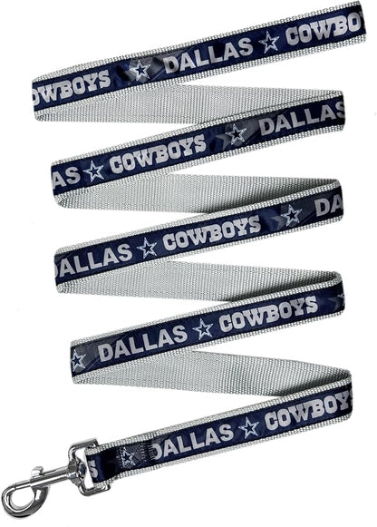 NFL PET Leash Dallas Cowboys Dog Leash, Large Football Team Leash for Dogs & Cats. A Shiny & Colorful Cat Leash & Dog Leash Licensed by The NFL