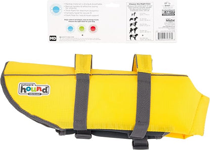 Outward Hound Granby Splash Yellow Dog Life Jacket, Medium