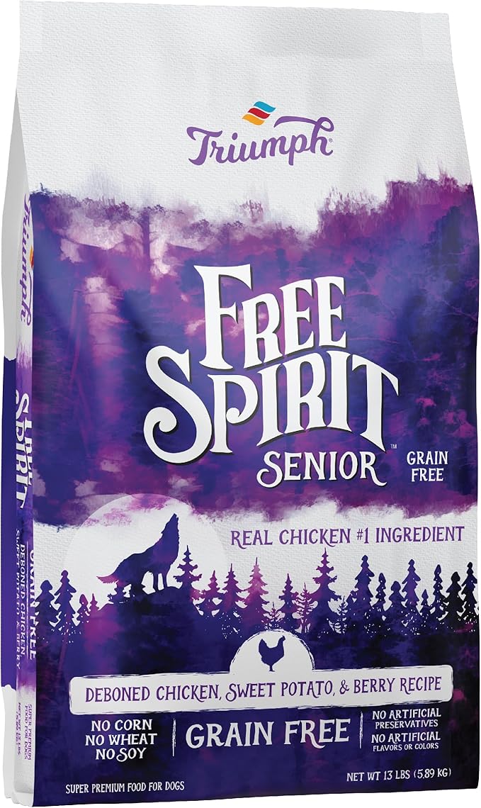 Triumph Free Spirit Deboned Chicken, Carrot, & Cranberry Recipe Dry Dog Food, 13 LB