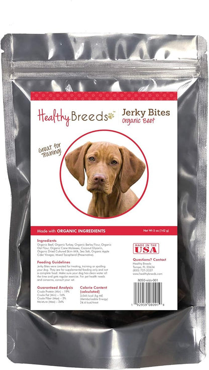 Healthy Breeds Vizsla Jerky Bites Beef Recipe Dog Treats 5 oz