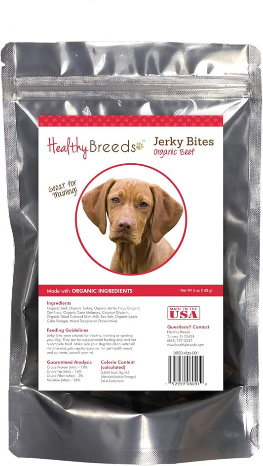 Healthy Breeds Vizsla Jerky Bites Beef Recipe Dog Treats 5 oz