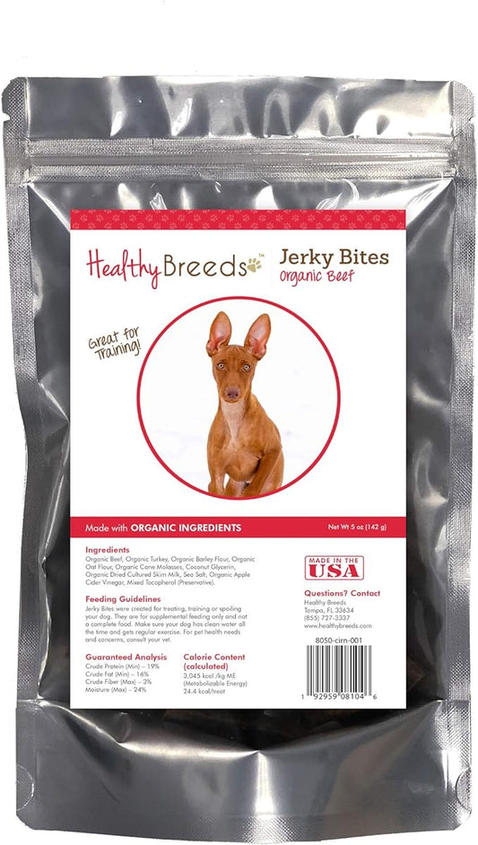 Healthy Breeds Cirnechi dell'Etna Jerky Bites Beef Recipe Dog Treats 5 oz