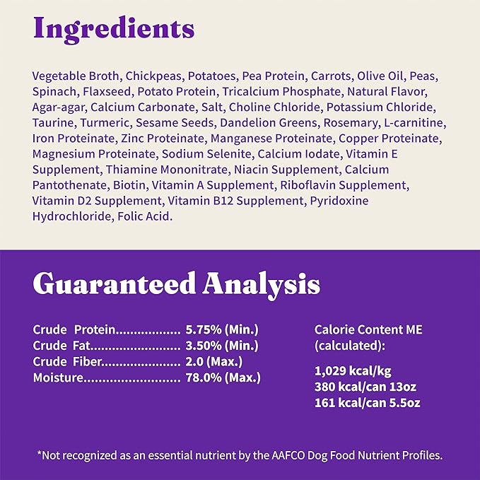 Halo Garden of Vegan Adult Wet Dog Food, Plant-Based, 13oz Can (Pack of 12)