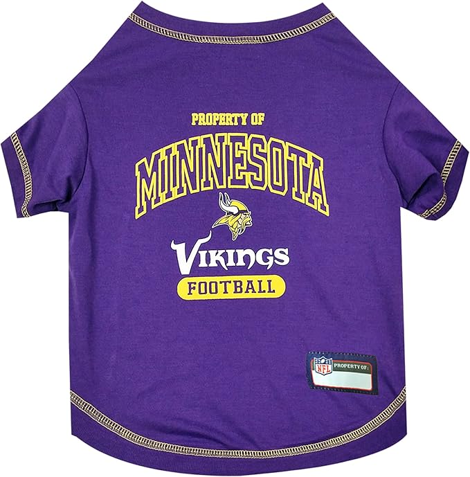 Pets First Minnesota Vikings T-Shirt, X-Small