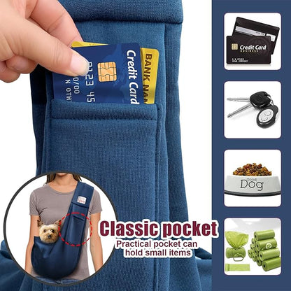 Dog Carrier Sling - Stylish and Convenient - Comfortable Dog Purse for Traveling - Secure Bag for On-The-Go Pet Parents - Perfect for Small Dogs - Fashionable and Functional - stay Hands-Free