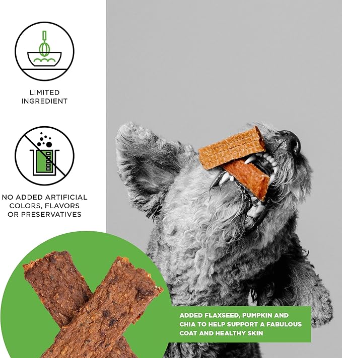 BIXBI Liberty Skin & Coat Support Beef Liver Jerky Dog Treats,5 oz-USA Made Grain Free Dog Treats-Antioxidant Rich to Support Shiny,Full Bodied Coats-High in Protein,Whole Food Nutrition,No Fillers