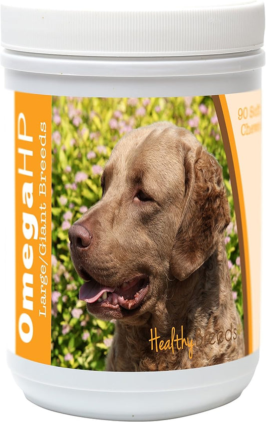 Healthy Breeds Chesapeake Bay Retriever Omega HP Fatty Acid Skin and Coat Support Soft Chews 90 Count