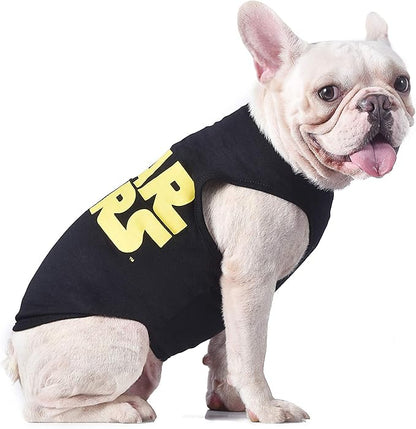 Star Wars for Pets Black & Yellow Logo Dog Tank | Star Wars Dog Shirt for Large Dogs | Size X-Large for Large Size Dog Breeds | Adorable Dog Clothing and Apparel