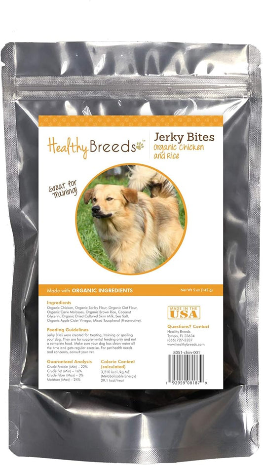 Healthy Breeds Chinook Jerky Bites Chicken & Rice Recipe Dog Treats 5 oz