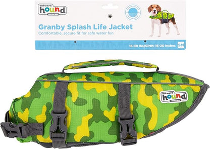 Outward Hound Granby Splash Camo Dog Life Jacket, Small