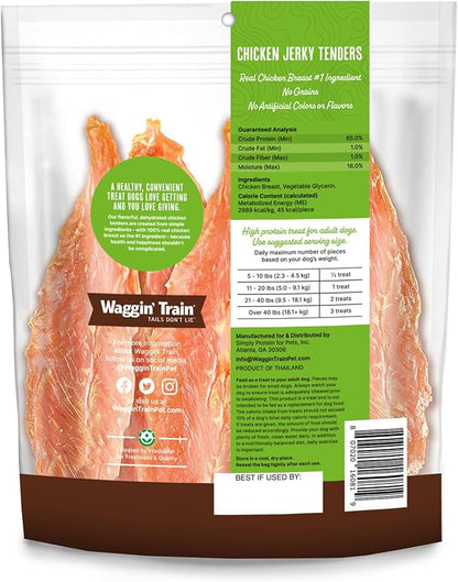 Waggin' Train Limited Ingredient, Grain Free Dog Treat, Chicken Jerky Tenders - 11 oz. Pouch