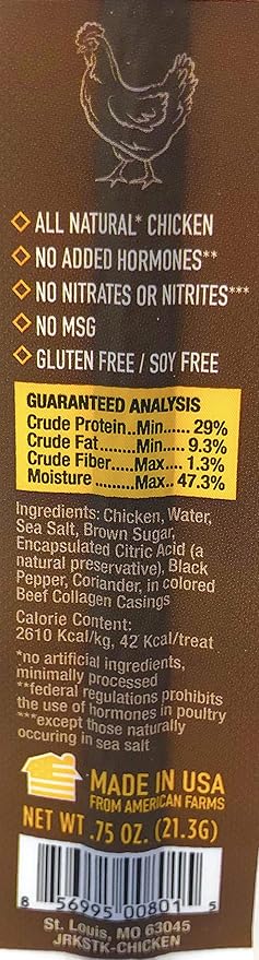 ETTA SAYS! Dog Treats, Dog Stocking Stuffers – Pack of 10 – Made in The USA, Human Grade, No Added Hormones, No Nitrates or Nitrites – Jerky Sticks for Dogs, Crunchy Chews for Dogs