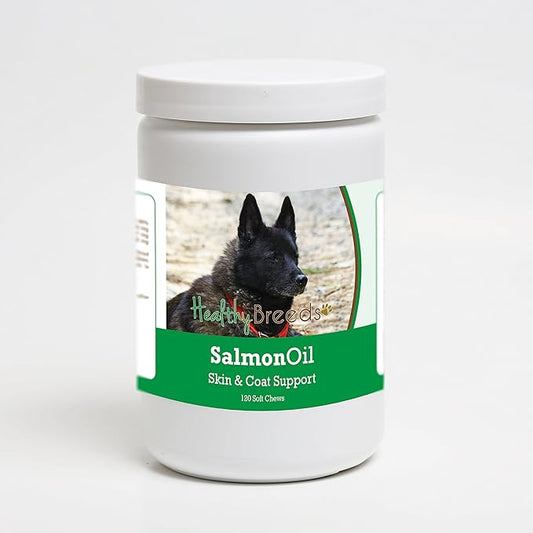 Healthy Breeds Norwegian Elkhound Salmon Oil Soft Chews 120 Count