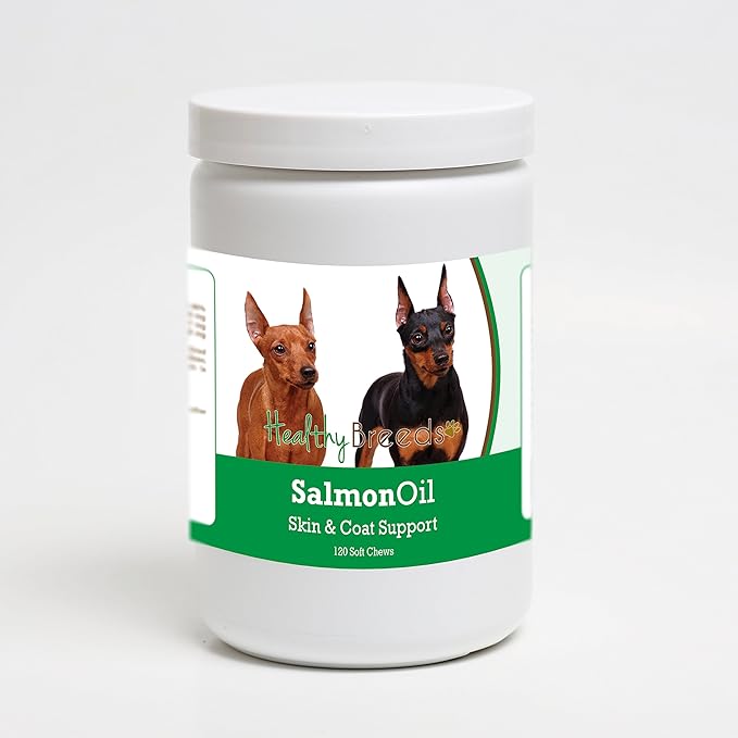Healthy Breeds Miniature Pinscher Salmon Oil Soft Chews 120 Count